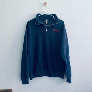 Carle Heathcare blue quarter zip sweatshirt